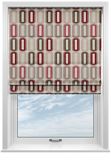 Soho, Rosso - Roman Blind